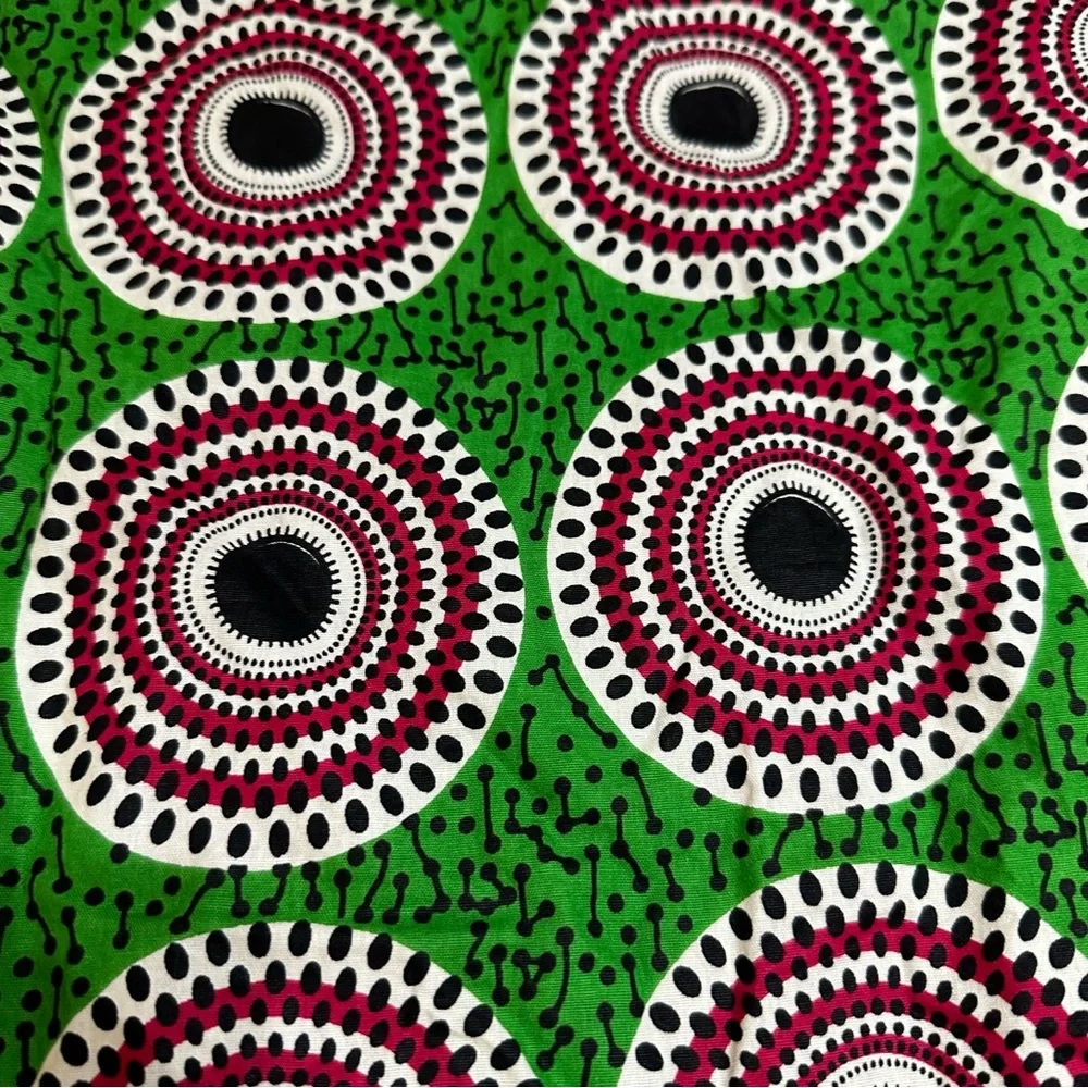 African Bullseye Ankara Tribal Waist Tie Apron